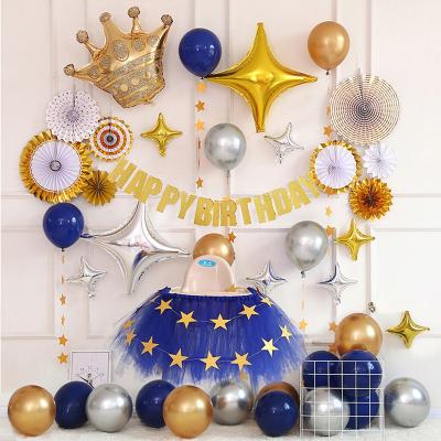 China Birthday party decoration small baby birthday 2021 style party decoration kit new for sale