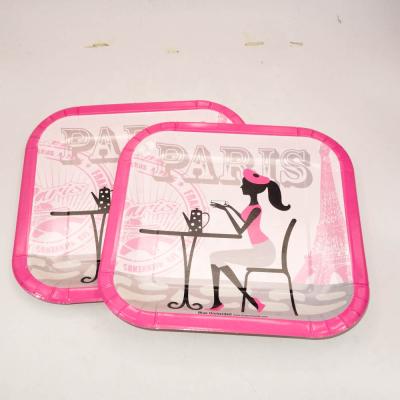 China Latest Photo Party Plates Plastic Use PAPER PARTY Products for sale