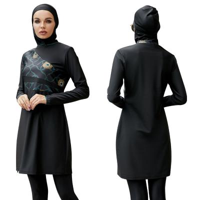 China Modest Sports Diving Burkinis Hijab Full Coverage Islamic Women's Swimwear Beachwear Modest Sports Diving Long Sleeve Swimwear Women Swimwear Islamic Beach for sale