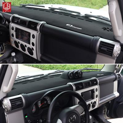 China Wholesale Flannel/Mesh Sandwich LEYI Car Modification Flannel High Quality Auto Parts Car Dashboard Cover Mat For FJ Cruiser for sale