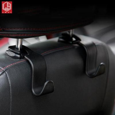 China Luxury Universal Car Accessories Hook Back Seat Car Hanger Holder Interior Portable Storage For Car Bag Purse Cloth Decoration Dropship for sale