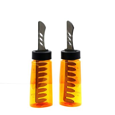 China Personal Care Wholesale 256ml Salon Hair Dye Dye Powerful Styling Empty Oil Bottle Plastic Oil Applicator Bottles Combing for sale