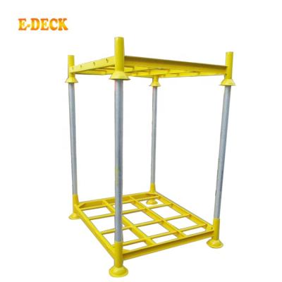 China Heavy Duty Corrosion Protection Warehouse Storage Stackable Pallet Stretching Steel Pipe Racks System for sale