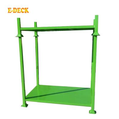 China Corrosion Protection Space Saving Warehouse Storage Pipe Heavy Duty Stacking Steel Metal Galvanized Racks Post Pallet Converter for sale