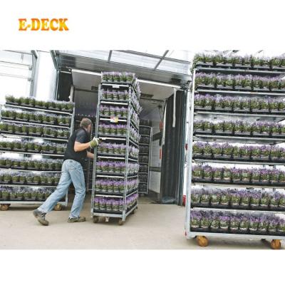 China Storage Factory Price Greenhouse Shipping Nursery Flower Show CC Plant Trolley for sale