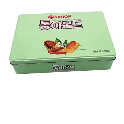 China Customized Food Making Printing Rectangle Food Storage Tin Boxes for sale