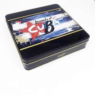 China Gift & Empty square craft tin package box for sale