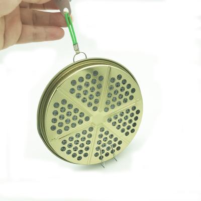 China Sustainable Portable Metal Tin Mosquito Coil Holder For Outdoor for sale