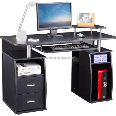 China Strong Wearability MDF Home Office Computer Desk With Cabinet And Drawer for sale