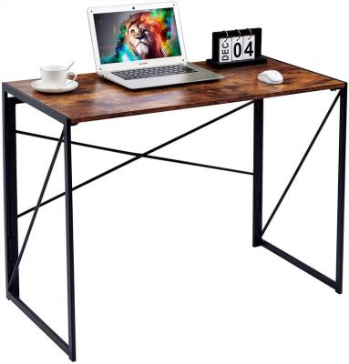 China Long Small Foldable Luxury Home Laptops Table Gaming Computer Desk Space Saving Cheap Folding Basic Small Desk for sale