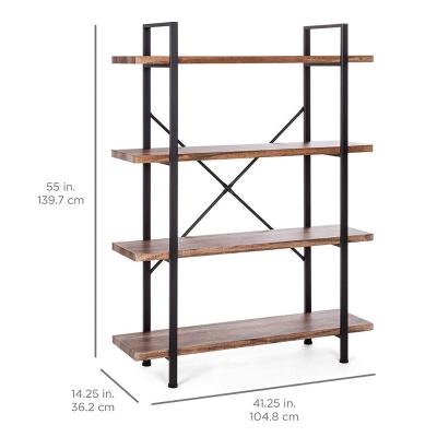 China Metal Acrylic Modern Bookshelf Kids Wooden Shelf (Height) Adjustable Steel Ladder Kids For Kids Modern Wooden Speaker Bookshelf for sale