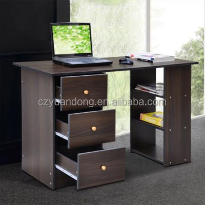 China Other Computer Desk 3 Drawer - White Beech DK Black Walnut - Home Office FRNITURE for sale