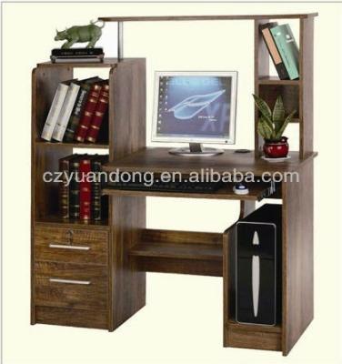 China PANEL Wood Computer Table With Shelf For Bedroom / Office for sale