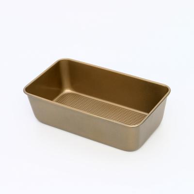 China Non Viable Stick Mold DIY Bakeware Carbon Steel Bread Rectangle Cake Meat Loaf Bread Toast Mold for sale