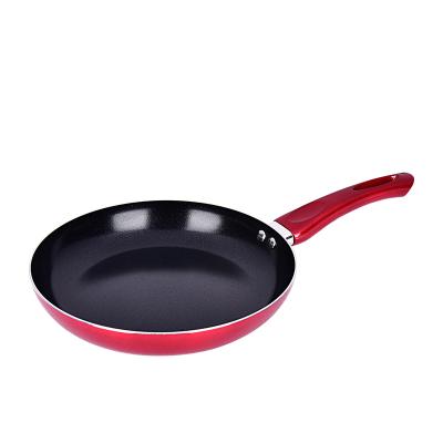 China Durable Pressed Aluminum Ceramic Coating Wok For Cooking With Glass Lid for sale