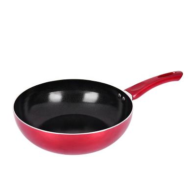 China Non Stick Sustainable Frying Pan Enamel Steel Non-Stick Double Sided Nonstick Deep Egg Wok And Pot Cookware for sale