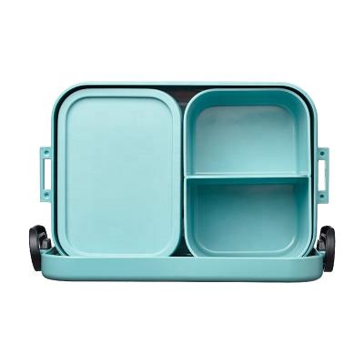 China Preservation 900ML Multifunctional 3 Freshness Plastic Flexible In 1 Portable Food Bowls Storage Container Food For Bento Adults And Kids With Lid for sale