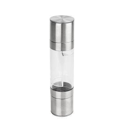 China Sustainable New Design Convenient To Use Salt Pepper Grinder With Natural Herbs Be Salty Flavor Stainless Steel Grinder for sale