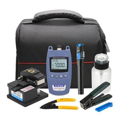 China FTTx FTTH Fiber Optic Tool Kits with Power Meter, Visual Fault Locator, Stripper, Cleaver for sale