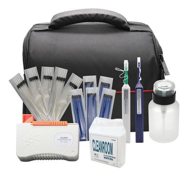 China FTTx FTTH Fiber Optic Tool Kits with Clean Cassette /Inspection Microscope/Click Cleaner Pen for sale