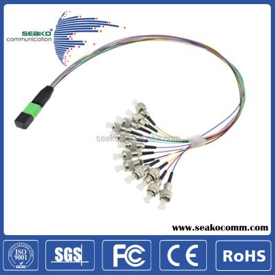 China FTTH FTTB FTTX network MPO/MTP to FC/SC/LC, Hydra 12/24cores patch cord/cables assembly for sale