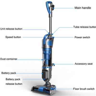 China Hotel Factory Hot Sale Portable 8.5-9.5Kpa Handheld Cordless Vacuum Cleaner for sale