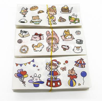 China Custom Decorative Child Cartoon Decorative Foil Sticker Coffee Stickers Waterproof Vinyl Sticker With Cartoon Safe Glue for sale