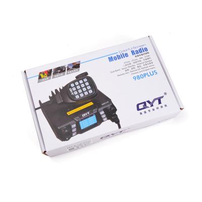 China Mobile/In-Vehicle QYT KT-980 plus UHF 55/75W Dual Band VHF KT-UV980 plus mobile ham radio transceiver car radio for sale