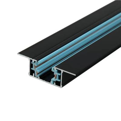 China Modern Different Color 1m 2m 3m 3wire Recessed Line System Lighting Track LED Rail for sale