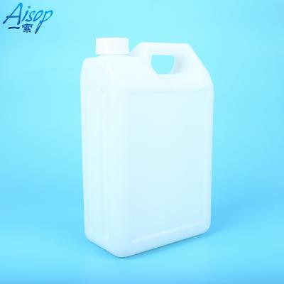 China 100% new material 5 Liters White Motor Oil Container Jerry Can Container HDPE Plastic Color for sale