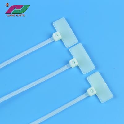 China Factory Price Flame-Retardant Self-Locking Nylon Marker Tag Plastic Cable Ties Price Tag for sale