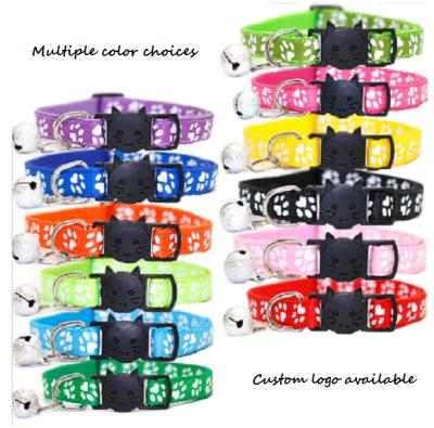 China Stocked Pet Collar Fashion Dog Adjustable Colorful Pet Collar for sale