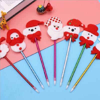 China Pen Cartoon Chef Christmas Tip Click Promotional Pen With Heat Transfer for sale