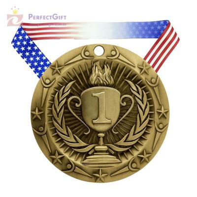 China All over the world custom metal manufacturer sport medal for competition for sale