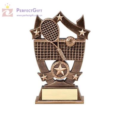 China All Over The World Popular Custom Metal Tennis Trophies Awards For Competition for sale