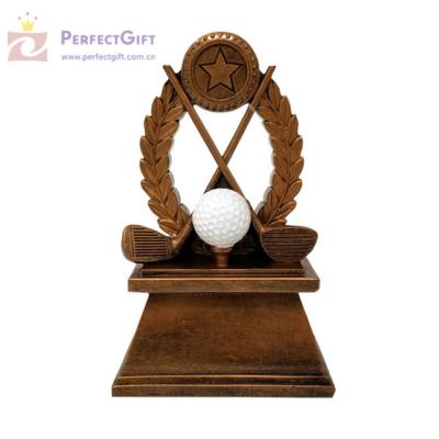 China All over the world high quality custom 3d golf trophy game award golf trophy for sale