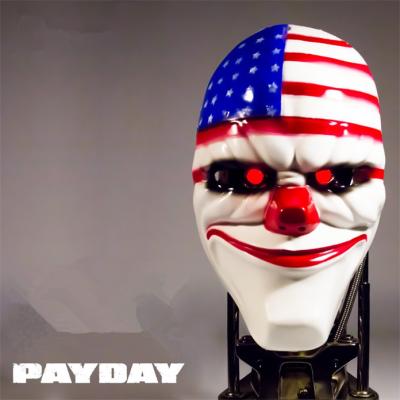 China New Designer Resin Custom Halloween Theme PAYDAY Theme Horrible Outdoor Breathable Face Mask Resin Cosplay Mask for sale