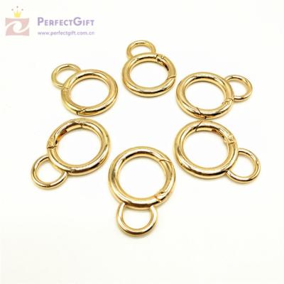 China Hot Selling Europe Custom Gold Stainless Steel Key Ring Key Chain Ring for sale