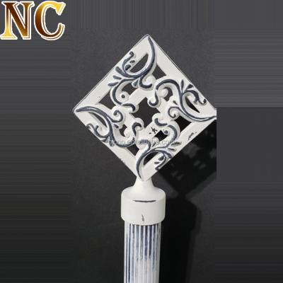 China Modern Home Decorative Tailored Curtain Rod Finials In Eco - Friendly New Color for sale