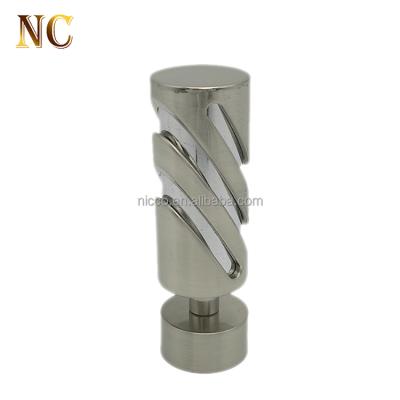 China Eco - Friendly Best Selling 25mm Modern Wrought Iron Curtain Rod Finials for sale