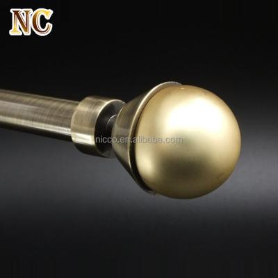 China Eco - Friendly Modern Design 19mm Metal Screw Top Curtain Pole Finials for sale