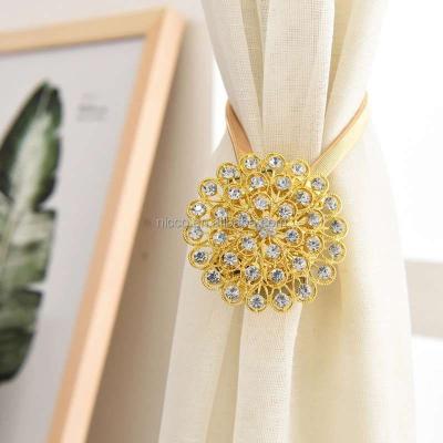 China High Quality Eco-friendly Simple Design Factory Price Cheap Fashion Accessories Cuts Magnetic Curtain Twist Tieback for sale