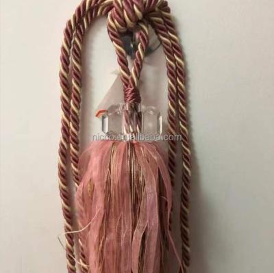 China New Design Eco-friendly Curtain Tassel Wall Hook Tassels Rope Window Accessories Tieback Tassels for sale