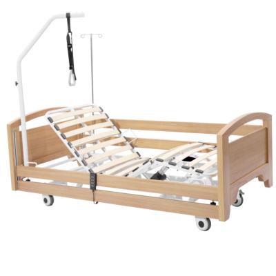 China Luxurious Metal 3 Functions Hospital Bed Foldable For Electric ICU Ward Care Bed for sale