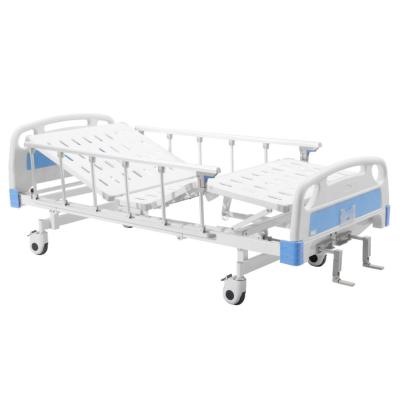 China Metal 2 Functions Manual Hospital Bed for sale