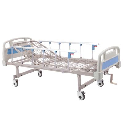 China Metal Aluminum Alloy 1 Lush Functions Manual Hospital Bed for sale