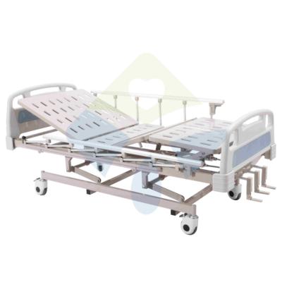 China Factory Wholesale Metal ABS Multifunctional 3 Function Medical Manual Hospital Bed for sale