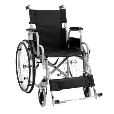 China Manual Wheelchair Manual Pass Wheelchair Chrome Plated Foldable For The Elderly for sale