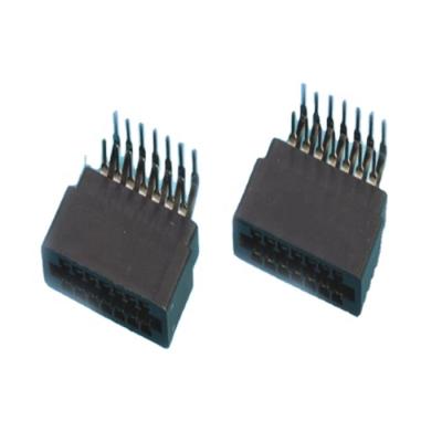 China Adpater 2.54mm Pitch Edge Punch Card Connector Slot WITHOUT Mounting Rectangle Type Slot Ears Connector for sale