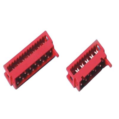 China PCB 1.27mm Red IDC Plug Match Micro Connector for sale